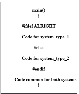 format of #ifdef-#else-#endif