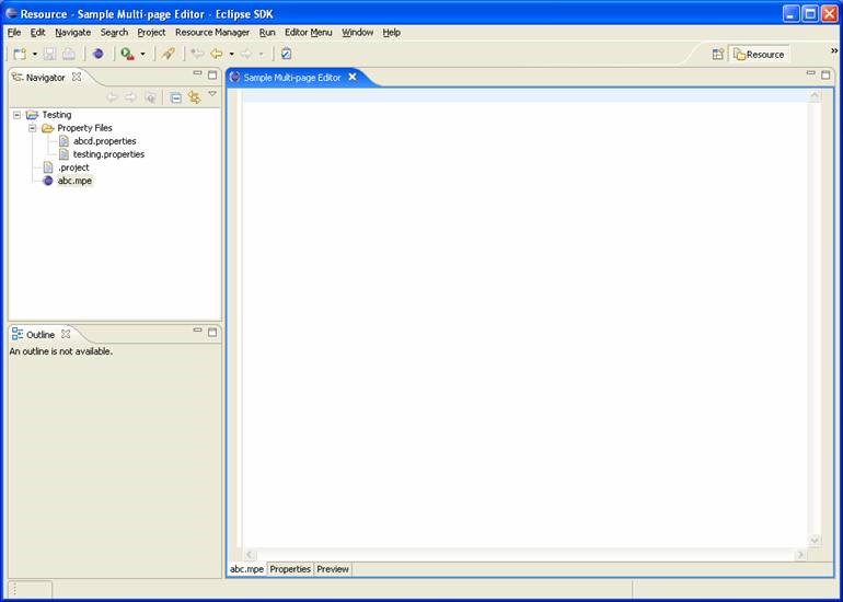 Eclipse plugin sample multipage editor