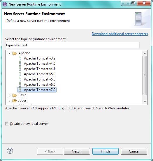Tomcat Apache integration screen