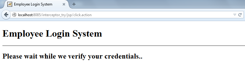 Figure: waiting page (wait.jsp) is executed