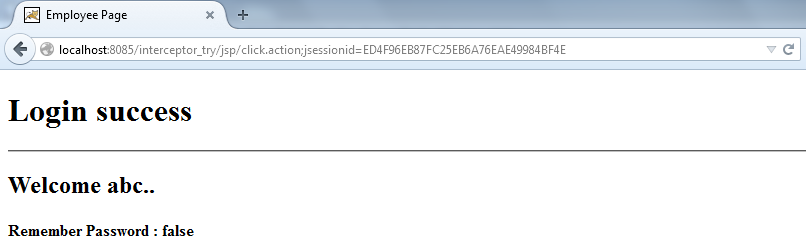 Figure: Output of application without selecting checkbox