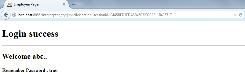 Figure: Output of application with selected checkbox