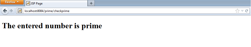 Figure : Result page (next.jsp)