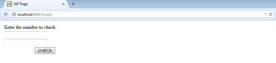 Figure : first successful run of application