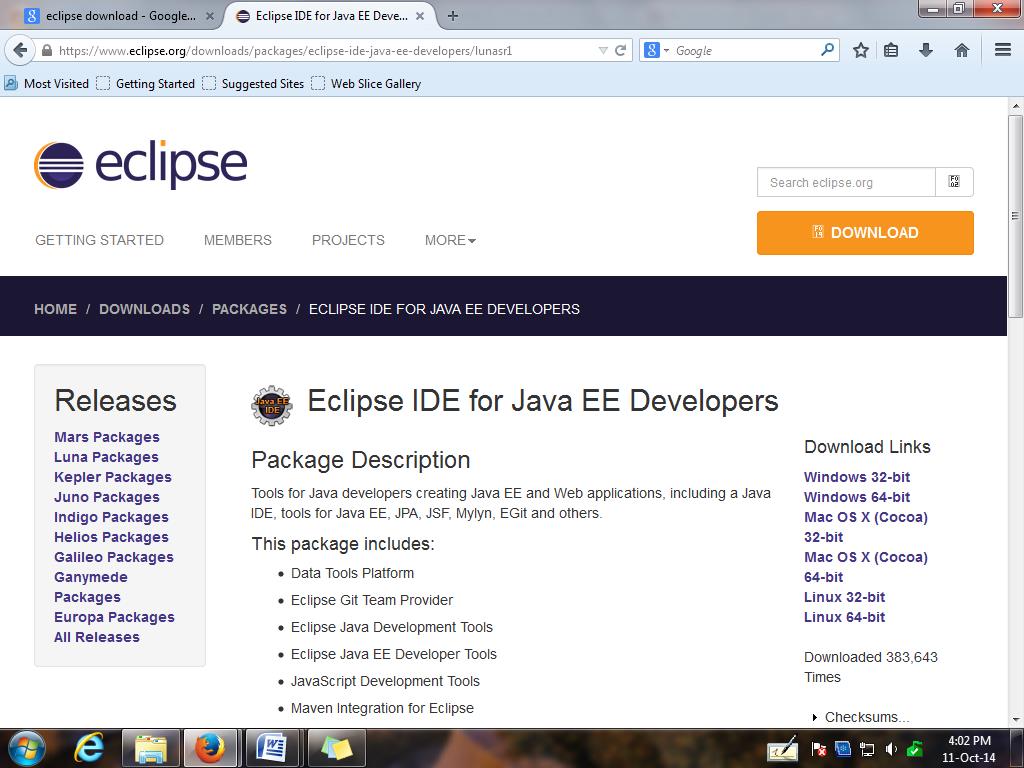 Snapshot: Eclipse editor