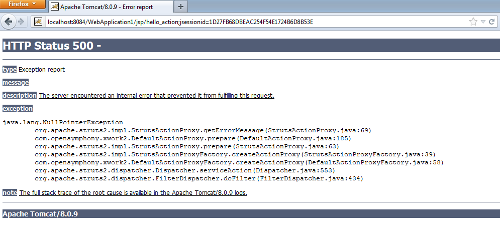 Figure : Application first run – without specifying the action of button click