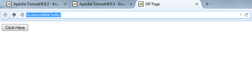 Figure : first successful run of application