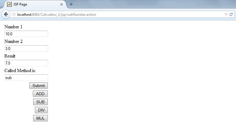 Figure : Subtraction Action