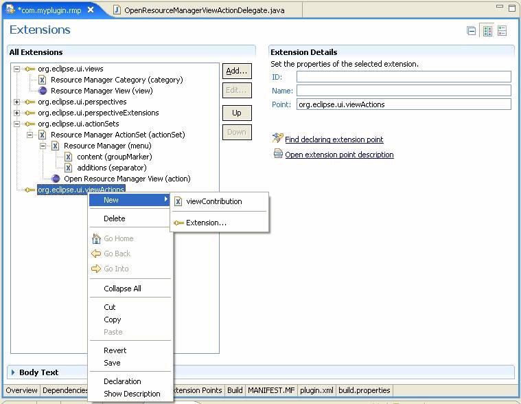 Add View Contribution