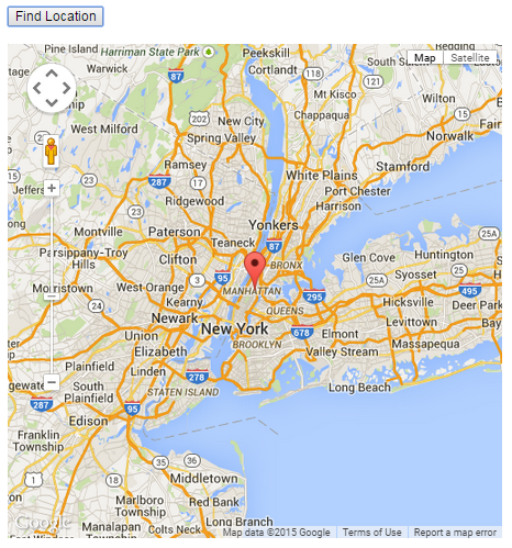 HTML5 display map example