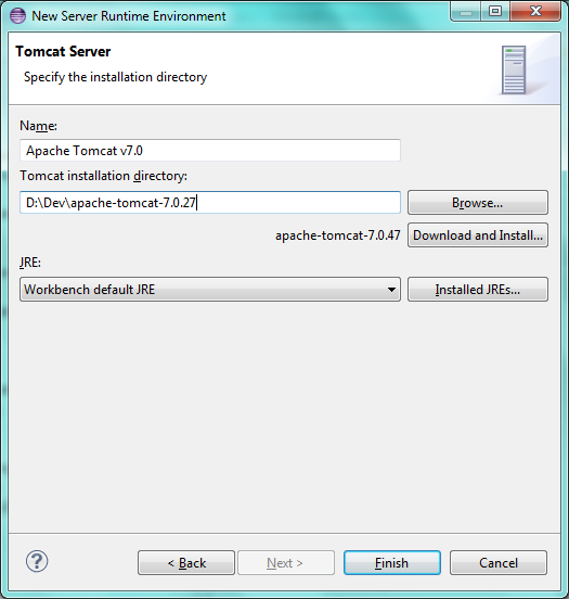 Fig - Tomcat installation directory