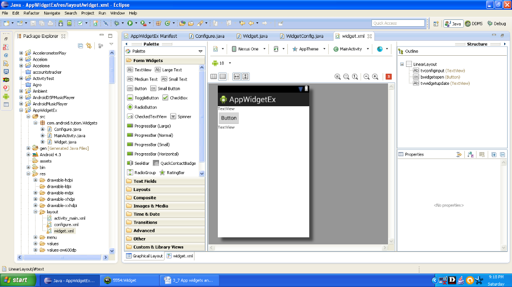 Android App Widgets | Android Programming by Wideskills